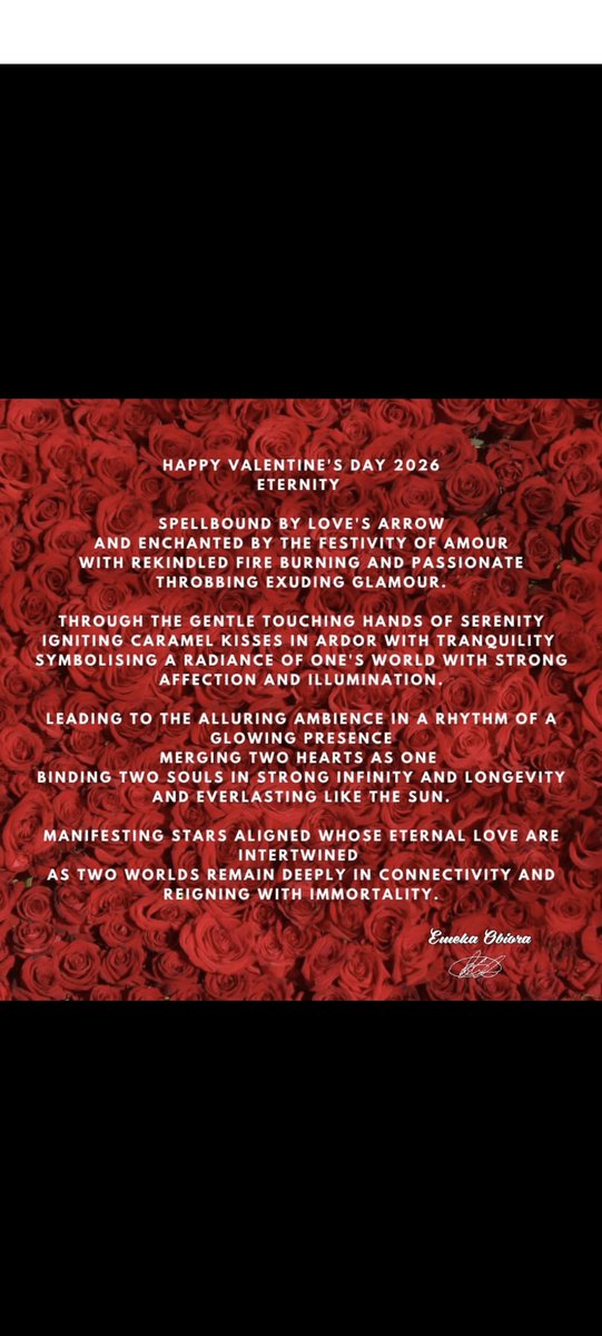 ChuksObiora1's tweet photo. #HappyValentinesDay2026 https://t.co/58cxEewT9t