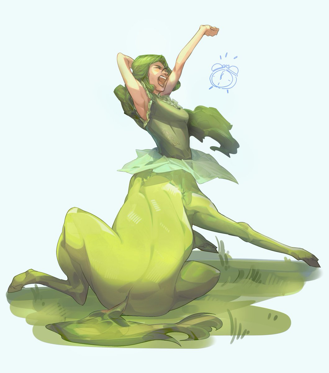 horseman8art's tweet image. Early bird? More like early centaur...⏰🌿
#artgift #centaur #digitalart #characterdesign