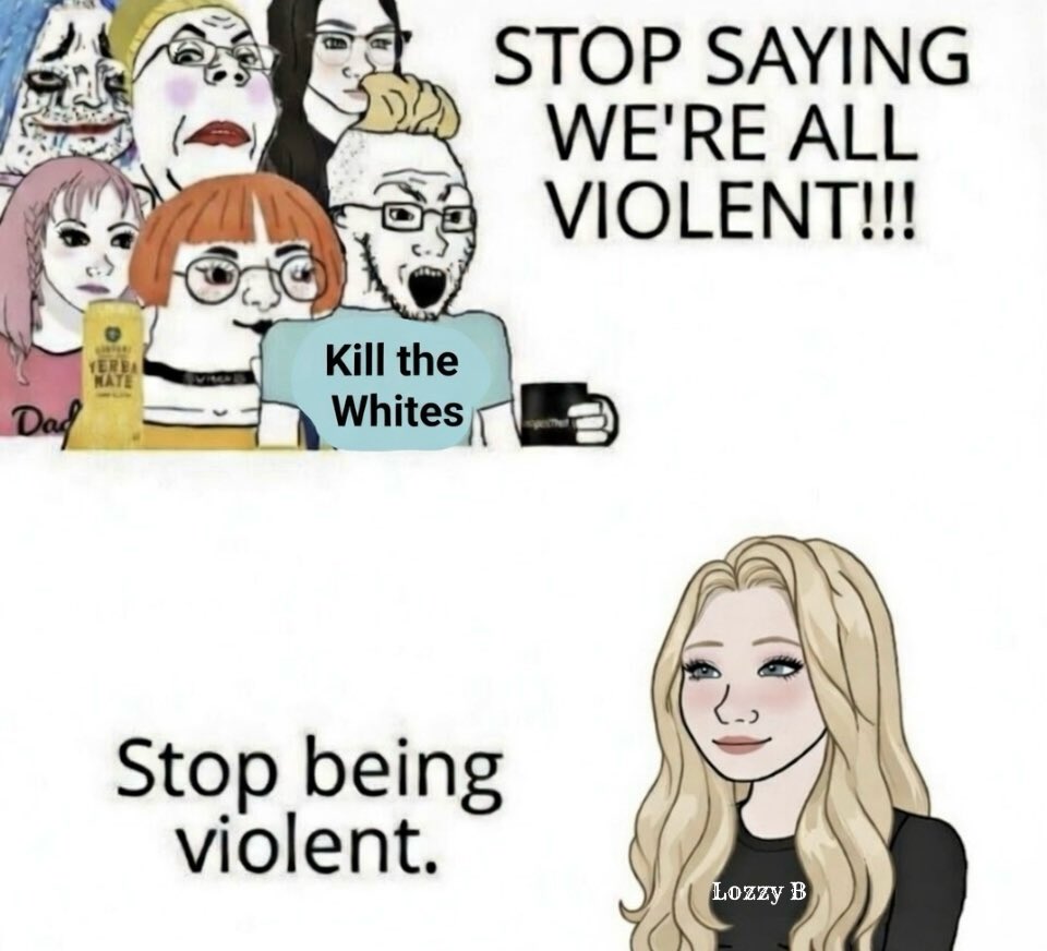 Antiwhite violent leftist fascists