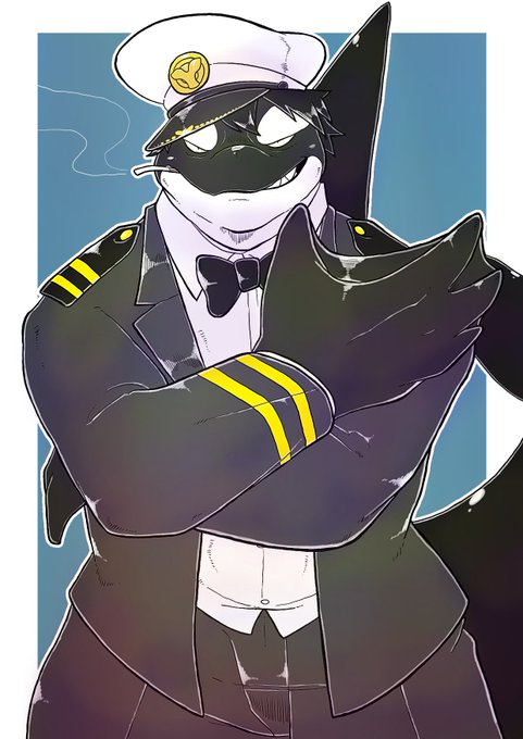 これは昔に描いてたシャチ提督 