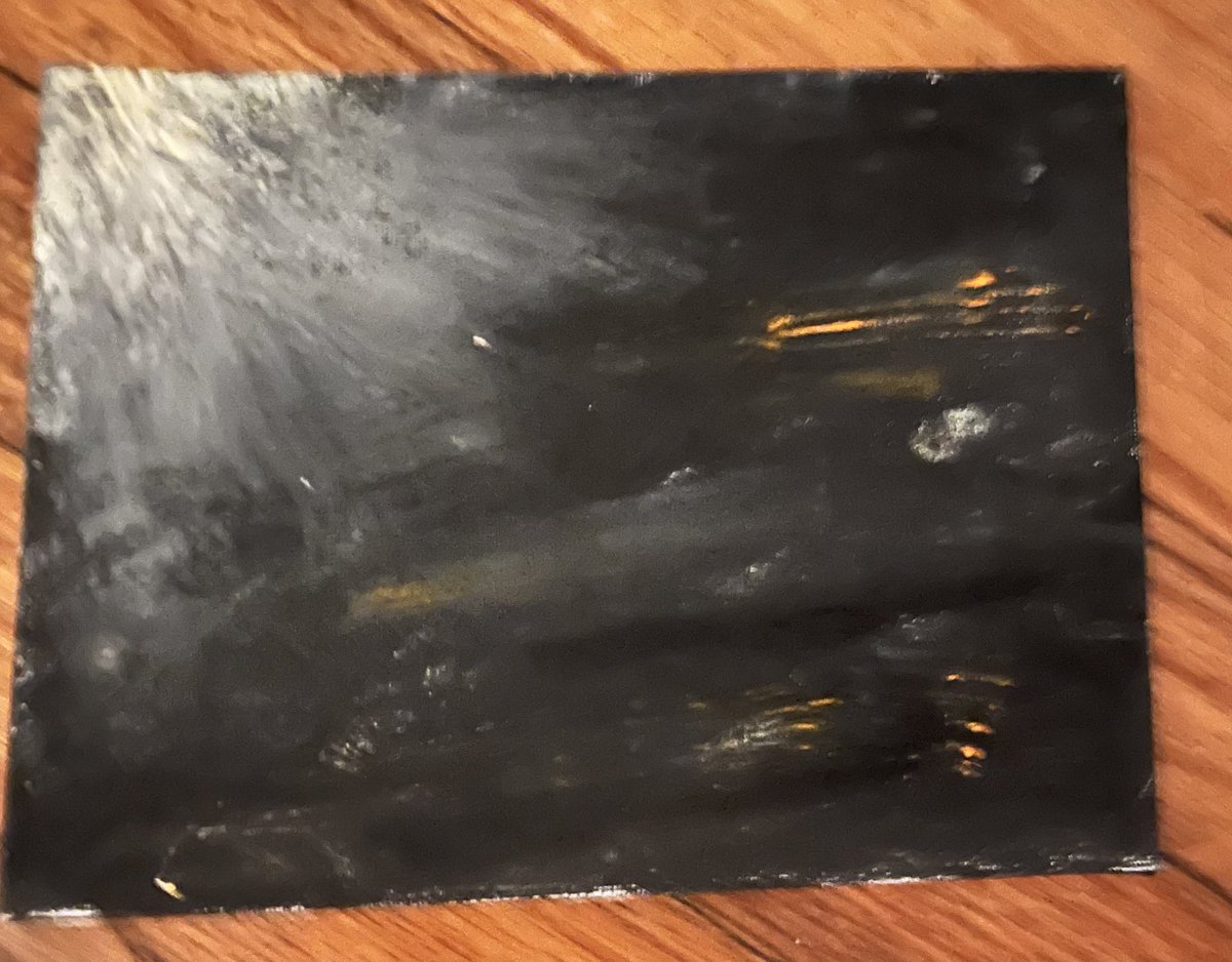 naracideee's tweet image. painting of what I saw when I medically passed away.