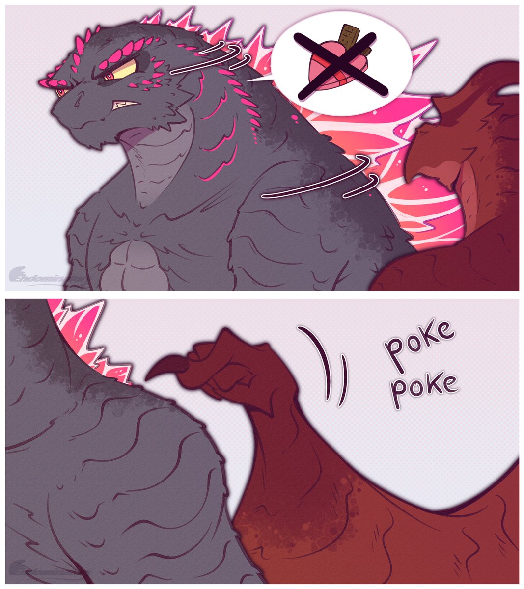 Endominator1's tweet photo. Happy Valentine's Day!  [1/2]

#Godzilla #Rodan #ゴジラ #Rodzilla #monsterverse #ValentinesDay https://t.co/AkcoWeQPug