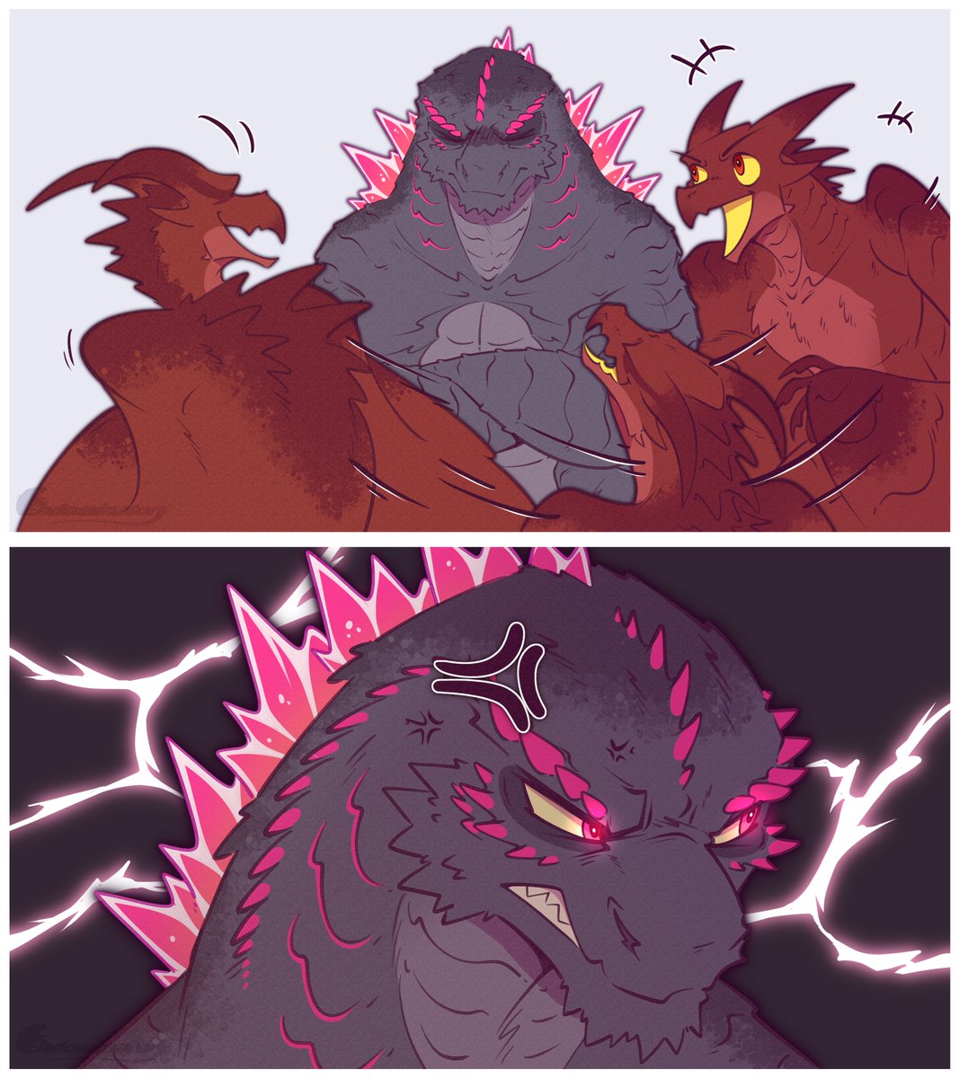 Happy Valentine's Day!  [1/2]

#Godzilla #Rodan #ゴジラ #Rodzilla #monsterverse #ValentinesDay