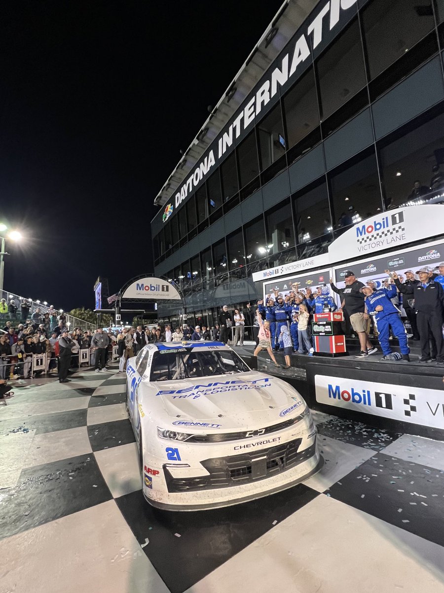 Death, taxes and <a href="/_AustinHill/">Austin Hill</a> winning on superspeedways. He makes it look easy 🏆