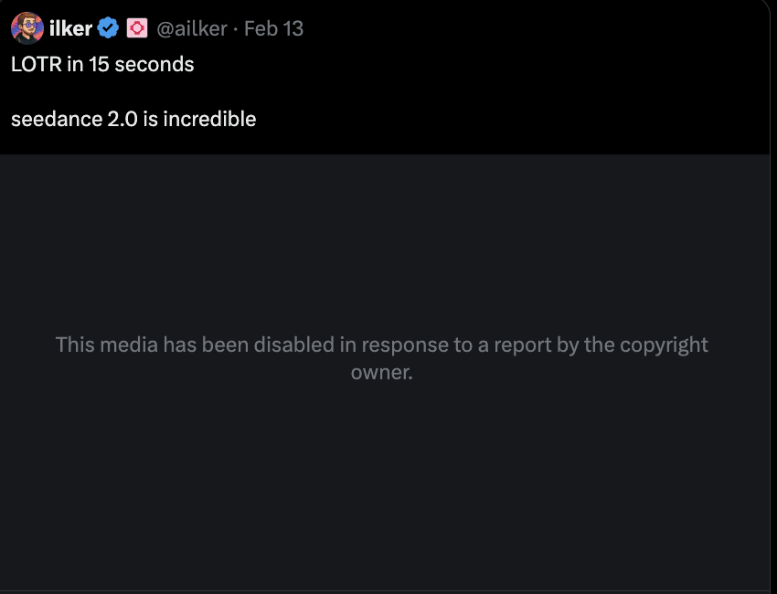 Copyright takedown notice