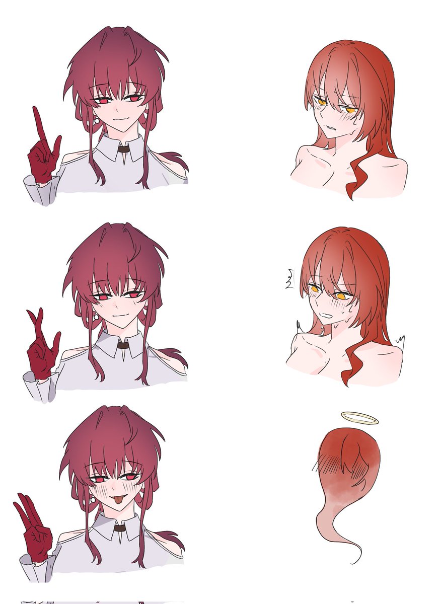 With just three fingers and a tongue

#kafhime