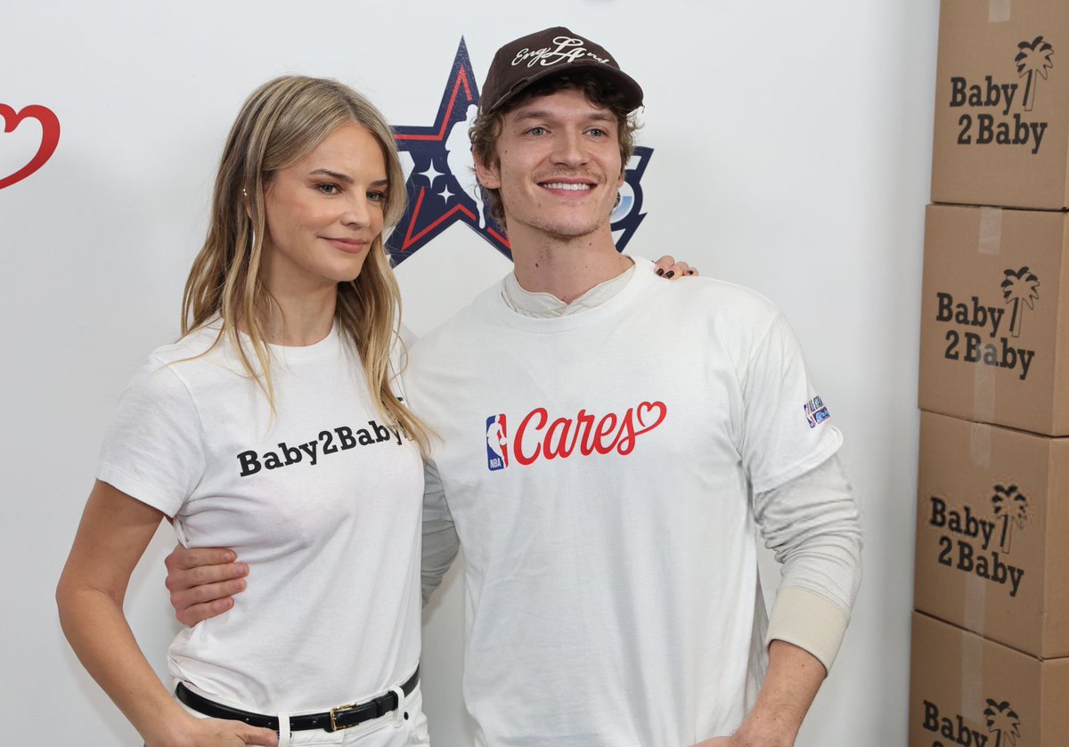 New photos of Connor Storrie from the NBA Cares All-Star Day x Baby2Baby event in LA.