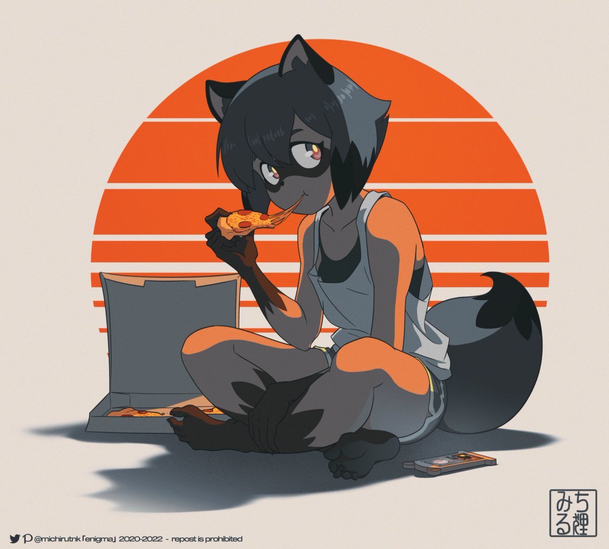 Cutest fluffy tanuki michiru