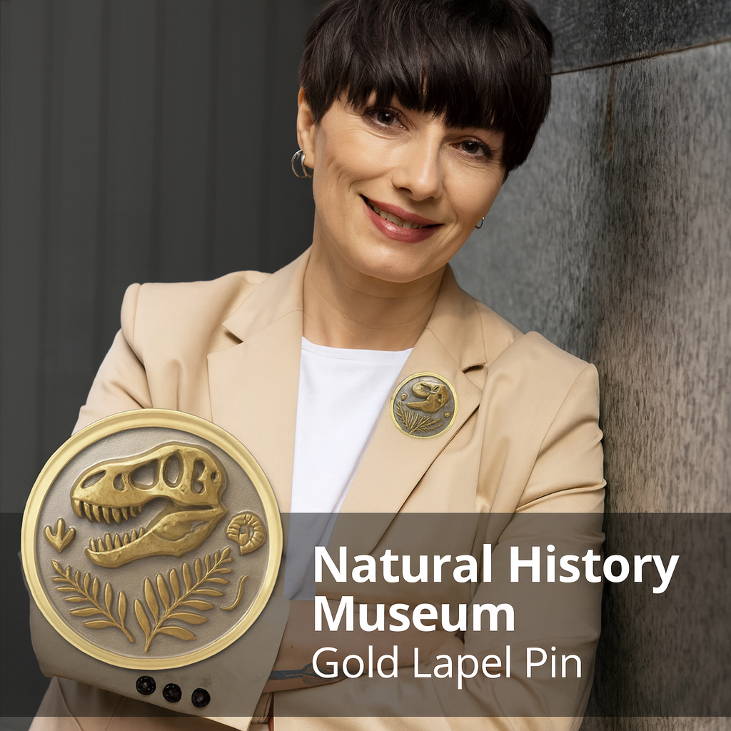 globalmuseum's tweet photo. Natural History Museum Gold Finish Lapel Pin | Ideal for Museum Staff or Docent Recognition Awards | Or Buy One For Yourself! | Choice of 3 finishes: silver, gold, gunmetal | In The Global Museum Store @zazzle https://t.co/cb2byFRkhD #Museums #globalmuseum #pins https://t.co/7iFqiK8VIm