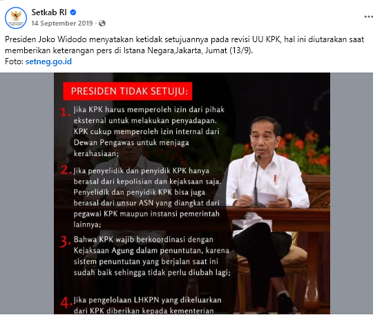 Kasar ya anak ini <a href="/UmarHasibuan__/">Umar Hasibuan Al Chelsea</a> , katanya santri, punya pesantren, koq bahasanya begini ya? Doktor pula infonya.

Blas ndak intelek.

Walau sy bukan pendukung Presiden Jokowi masa perubahan UU KPK, saya tahu dan apresiasi Pak Jokowi ini sebenarnya menolak perubahan UU KPK, tapi