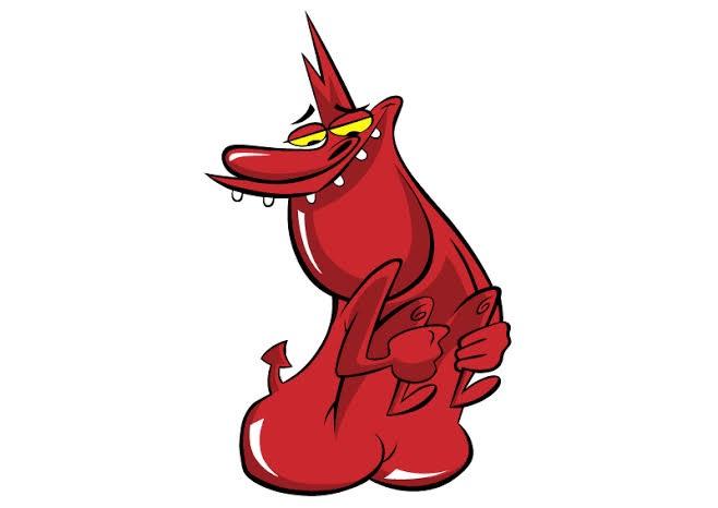 Watching Cow and Chicken (1997) and what was up with this guy