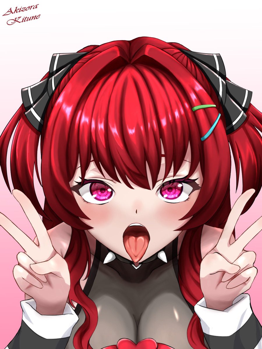 #見た人も無言で舌を出してるキャラを貼る 