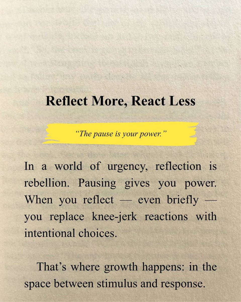 CuriousMindsHub's tweet photo. Reflect More, React Less https://t.co/5XYgDT4WmL