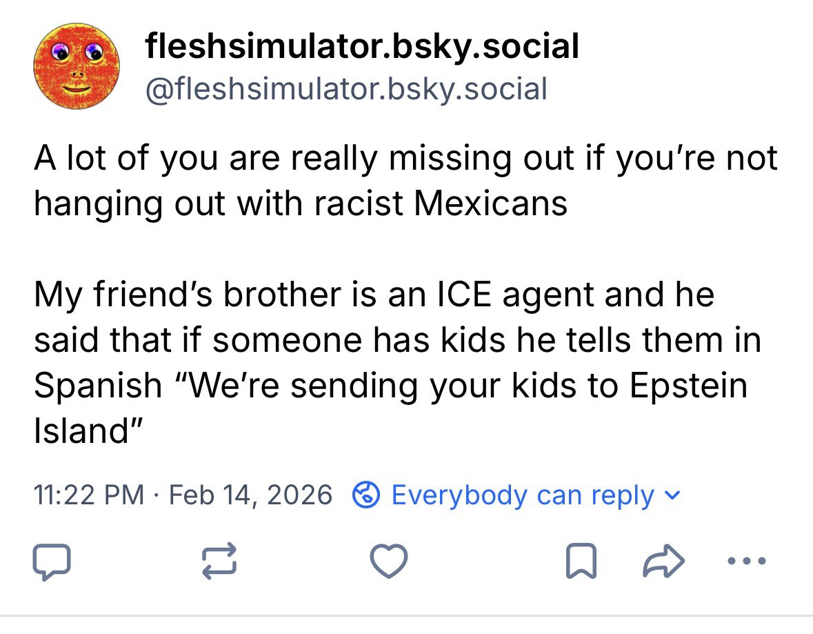 fleshsimulator's tweet image. Let’s see how bluesky likes this one