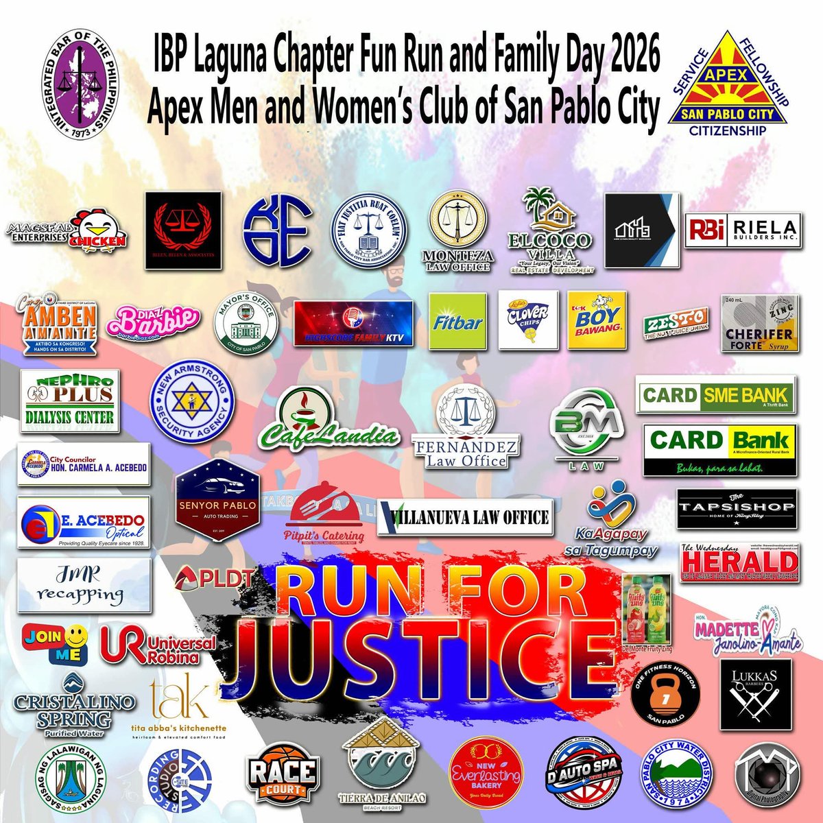 senExc's tweet photo. #runforjustice2026 
#integratedbarofthephilippines #ibplagunachapter https://t.co/1pC45mRhQh