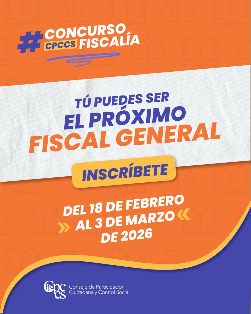 CpccsEc's tweet image. Llegó el momento de que los mejores profesionales del Derecho preparen sus postulaciones para el concurso de designación de Fiscal General del Estado.

Conoce aquí los requisitos👇