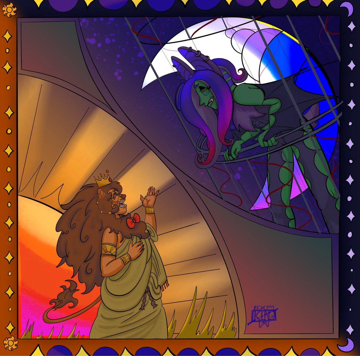 The sun lion king and the night bat #splatoon