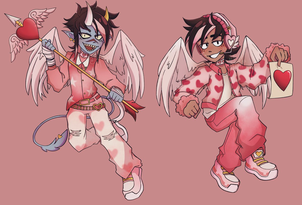 Nokodiles's tweet photo. 🩵🩵 Happy Valentine’s Day!! 💛💛

- xoxo

Gave Remi and Sulk some outfits!! YAAAA
kinda rushed the shading qwq 
#Remi #Sulk #ValentinesDay #Love #fortnite #remifortnite #sulkfortnite https://t.co/pfPP0VT1rt
