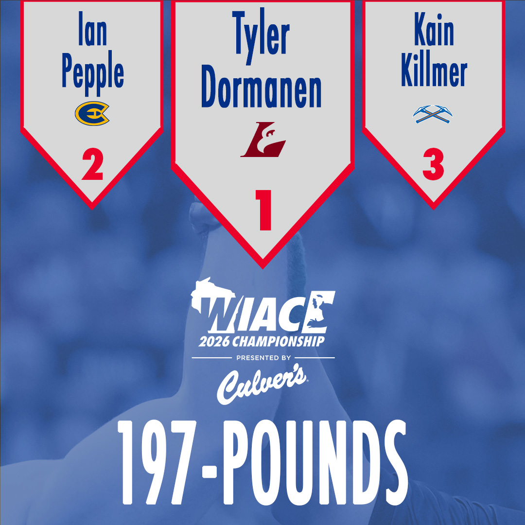 wiacsports's tweet photo. #WIACWRESTLE | Top three finishers in each wrestling events from the 2026 #WIAC Wrestling Championship (pres. by Culver's) 3 of 3
#ExcellenceInAction
#d3wrestle https://t.co/AnVMYevVeP