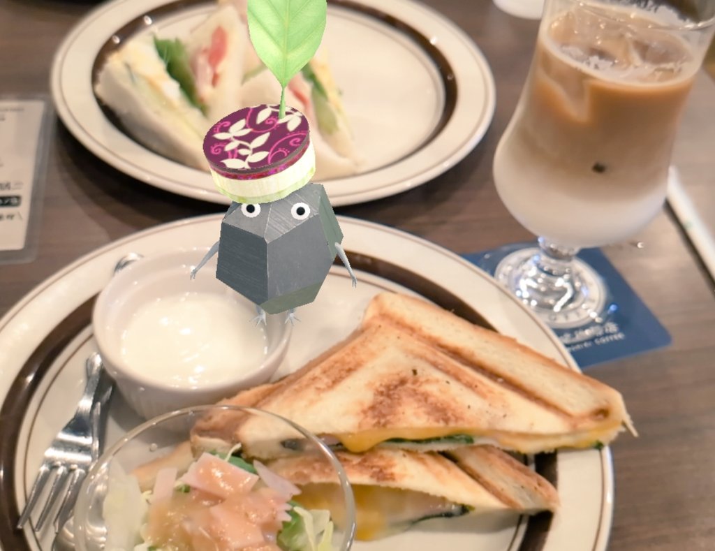 倉式珈琲でモーニング☕️
マッタリな休日最高🍀
この後釣りに行こうとか言いそう笑
 #ピクミンブルーム