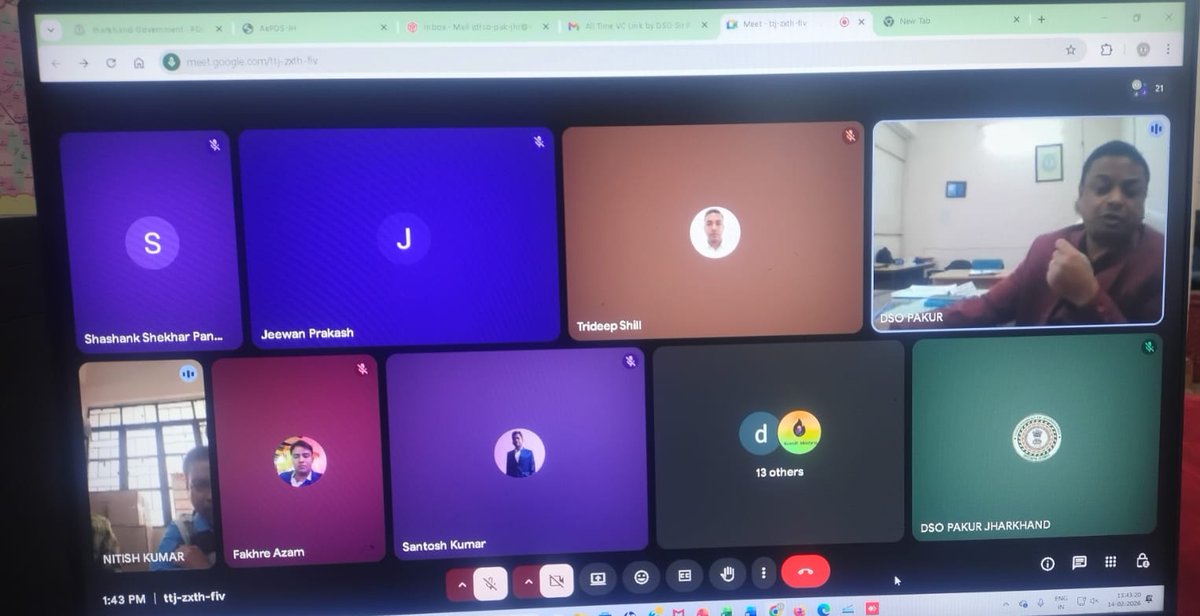 dcpakur's tweet image. आपूर्ति विभाग की समीक्षात्मक बैठक में योजनाओं के प्रभावी क्रियान्वयन पर जोर।
जिला आपूर्ति पदाधिकारी ने फाइलेरिया उन्मूलन अभियान में दवा सेवन सुनिश्चित कराने, पीडीएस के माध्यम से लाभुकों तक जागरूकता पहुंचाने के निर्देश दिए।
@JharkhandCMO
#PublicDistribution 
@prdjharkhand