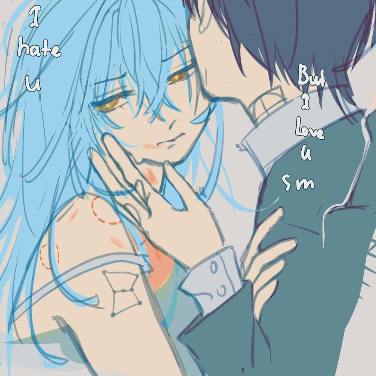 cant draw anything in valentine 💔🥀#nagurion #ナグアカ