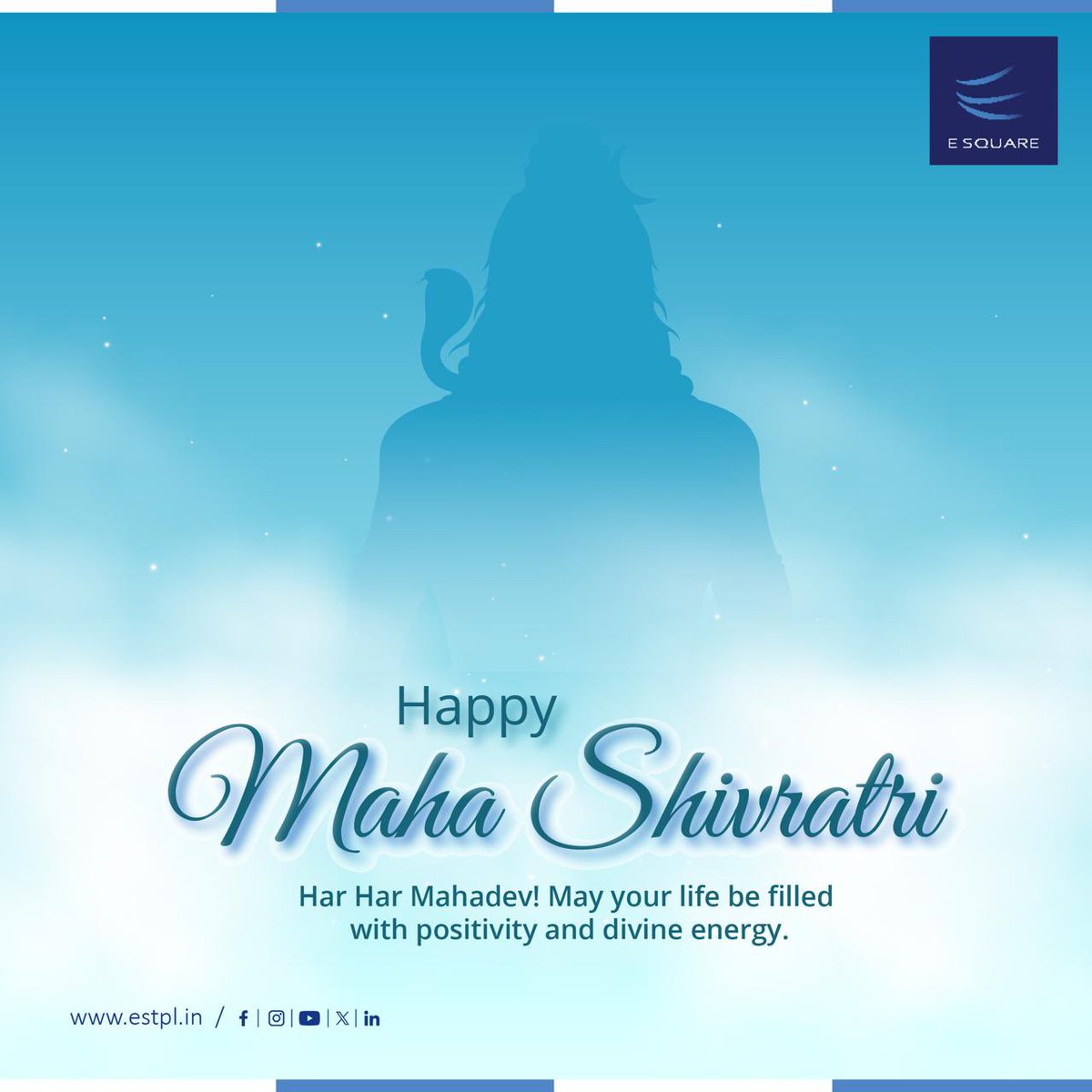 ESQUARESYSTEM's tweet photo. Maha Shivratri serves as a powerful reminder of the importance of resilience and constant evolution.

Wishing our clients, partners, and team members a day filled with mindfulness and professional growth. Have a blessed Maha Shivratri. https://t.co/g2TfixLkrR