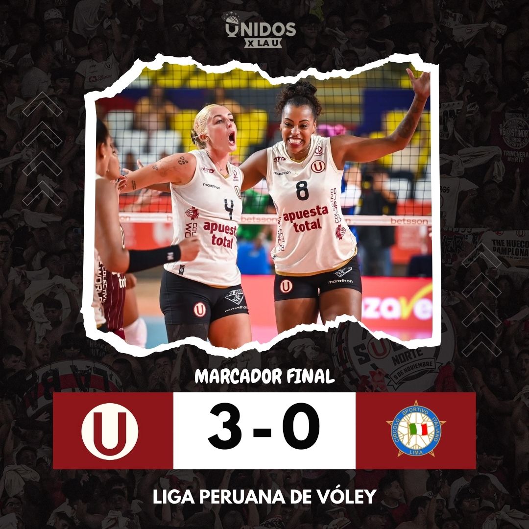 ✨ ¡𝙀𝙉𝘼𝙈𝙊𝙍𝘼𝘿𝙊 𝘿𝙀 𝙏🅤𝙎 𝘾𝙊𝙇𝙊𝙍𝙀𝙎! ✨

Universitario derrotó 3-0 a Circolo por la fecha 7 de la segunda ronda de Liga Peruana de Vóley 🏐👏🏻

#YdaleU
#UnidosSomosGigantes