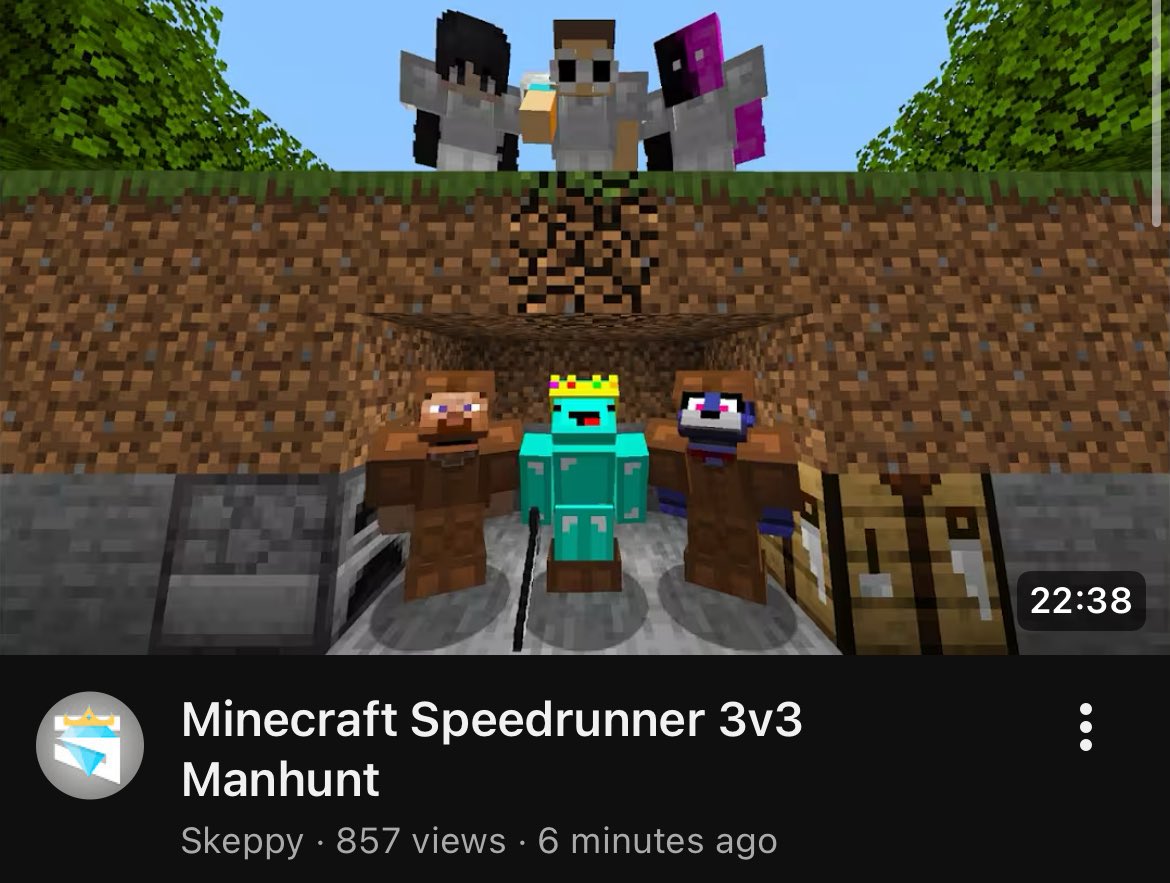 George is also in Skeppy’s POV of Sapnap’s new manhunt video!! 😝

🔗: youtu.be/bisWSCkupSg