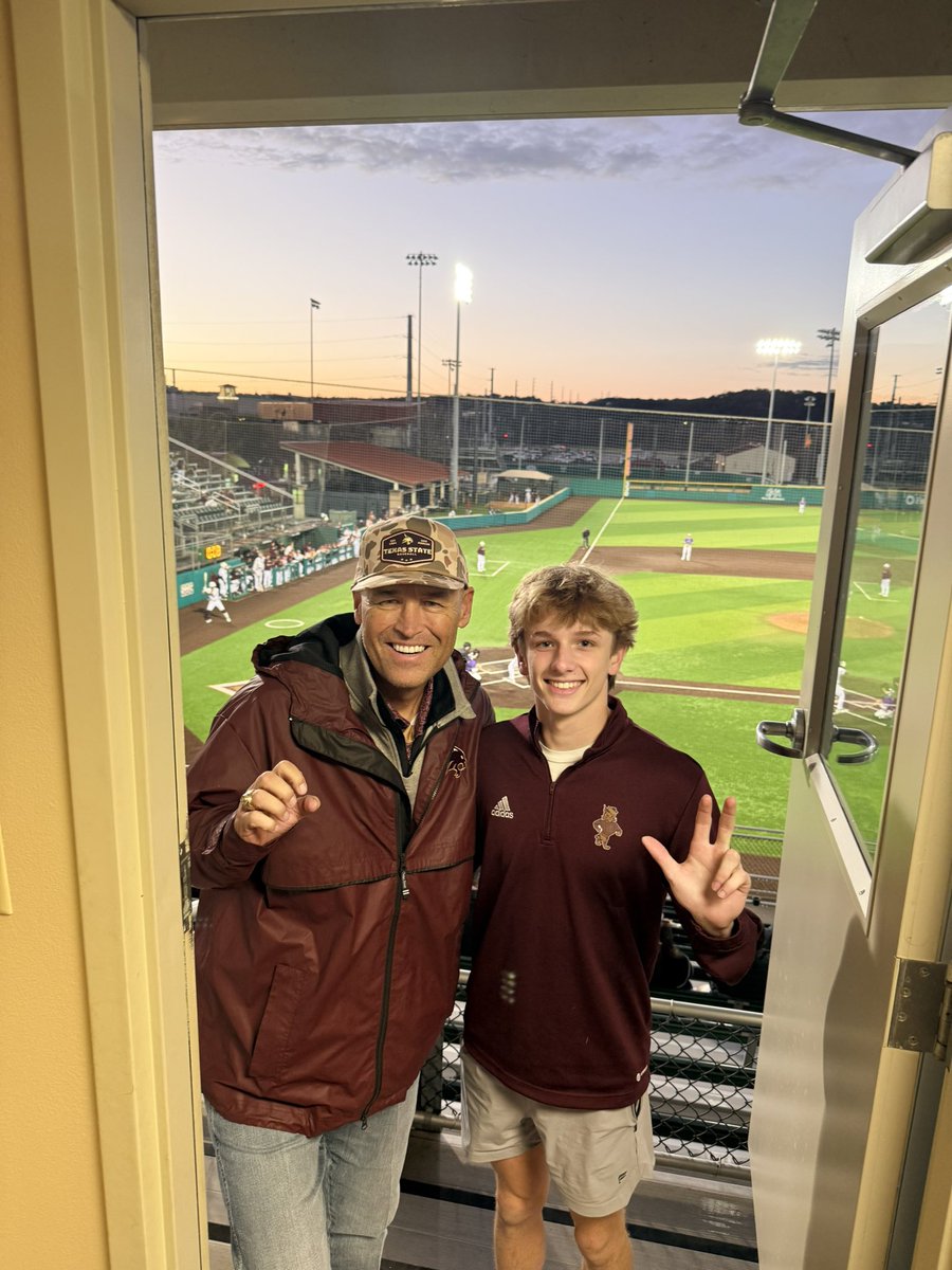 Birthday tradition to go to a <a href="/TxStateBaseball/">Texas State Baseball</a> game.