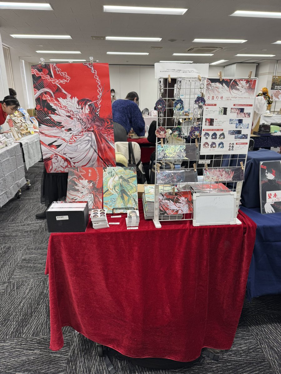 #ルナムン 
F36設置完了しました！ぜひ遊んで来てください！
まだ、委託頒布予定だった制品ですが、今回のイベントに間に合いませんでした😭
申し訳ありません…！