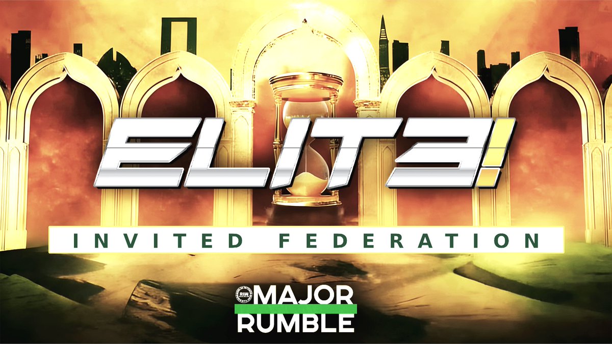 <a href="/EliteNextFed/">ELITE! Wrestling</a> is the 1st federation that has been invited to be apart of #MajorRumble 🤩

#RIW #ELITE