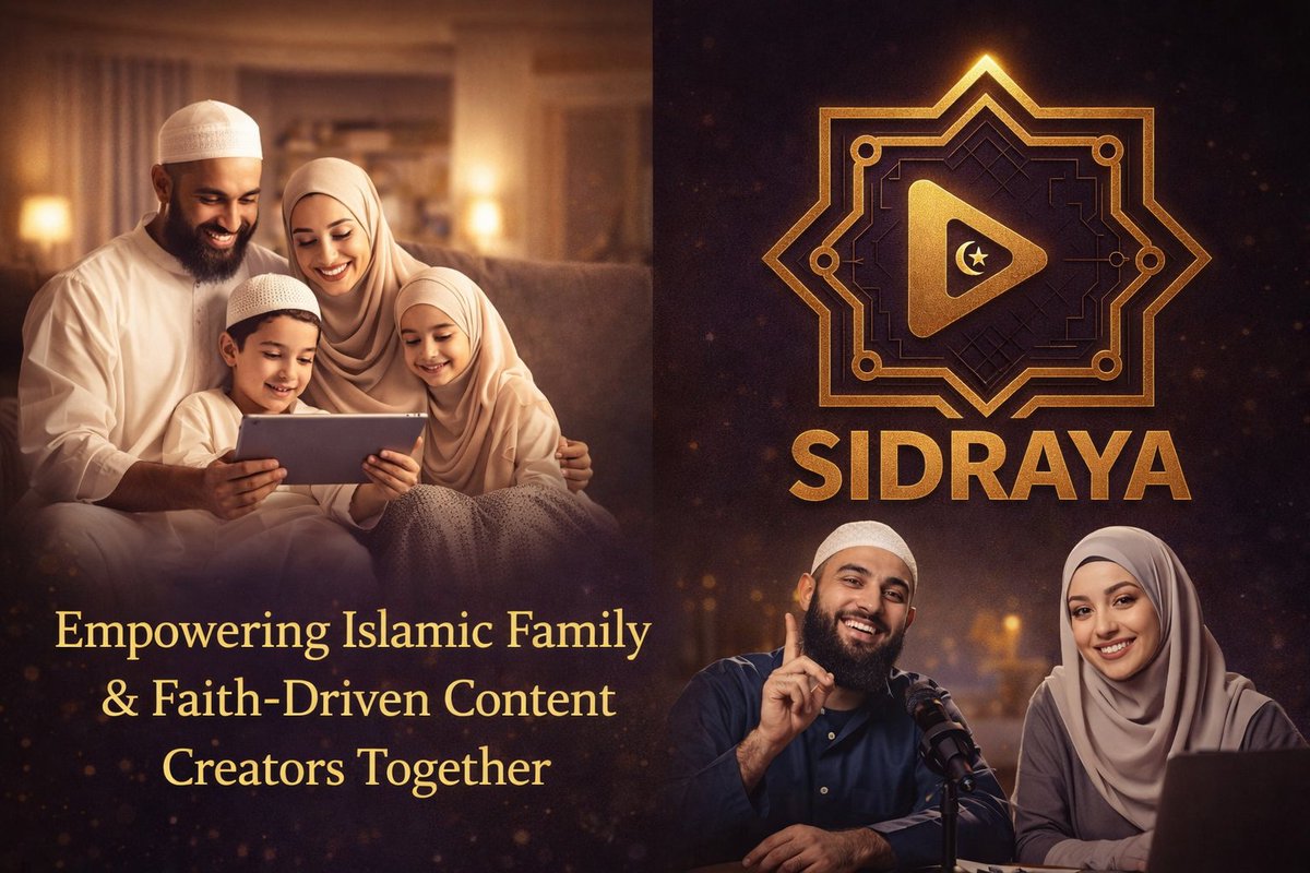 🌙 #SIDRAYA: Where Islamic Families Shape the Digital Future Together

What if the content your children watch…  
was created by families just like yours?

In a digital world that often separates generations, SIDRAYA is building something different:  
a space where Islamic