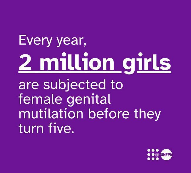 🚫 No girl should have to endure the physical trauma and lifelong health risks of female genital mutilation (FGM).

In 2026 4.5 million girls—many under the age of five—are at risk of undergoing FGM.

Join <a href="/UNFPA/">UNFPA</a> in calling to #EndFGM: buff.ly/wOCtNg0