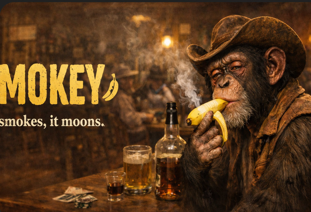 DRUNKENMONKEY40's tweet photo. 🚨 $MOKEY IS LIVE 🚨
The Banana Bandit is out of the saloon.
Ape responsibly. 🍌 

Ca
GYQ24fmwr12F1h98zsSoU1CDZcVgaeKCTi9AE215pump

#solona #tokenlaunch #PUMPFUN https://t.co/6x2nbbtTx0