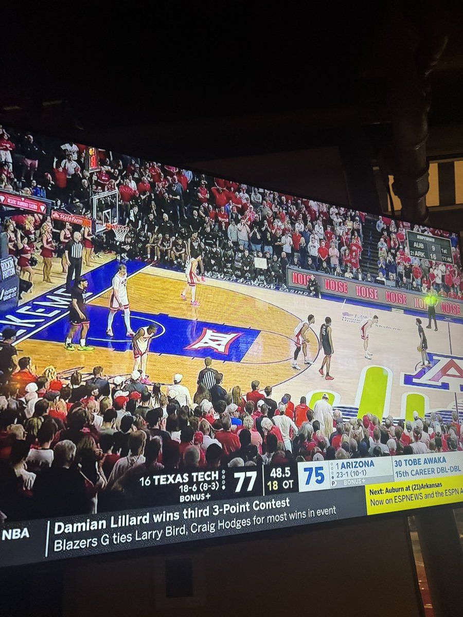 Ditching your friends at the bar to stand 6 inches from the TV and watch college basketball >>>