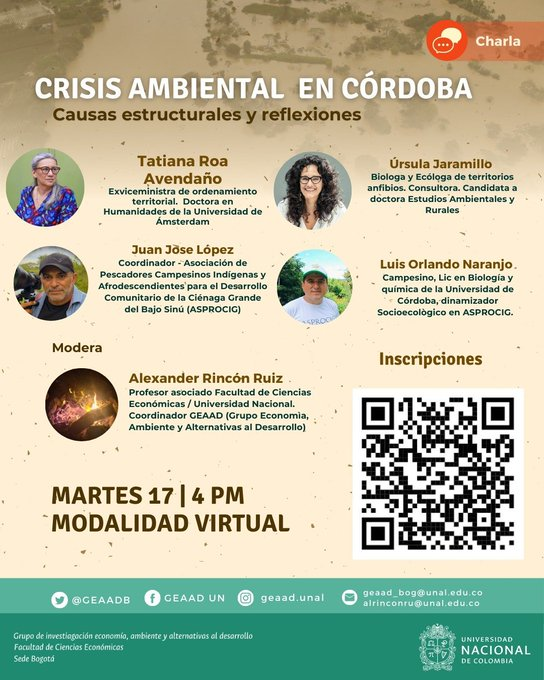 Economía, Ambiente y Alternativas al Desarrollo. tweet media