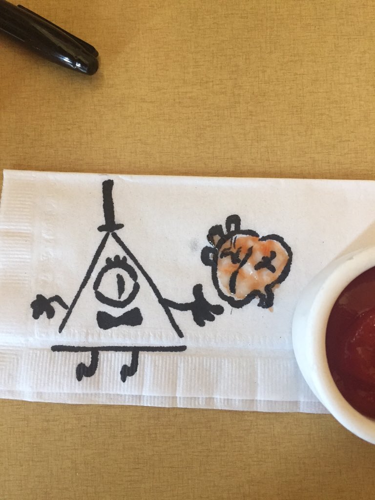 Happy Valen-Pines Day 💘 Throwback to these drawings by Alex Hirsch in 2016 and 2013

#GravityFalls