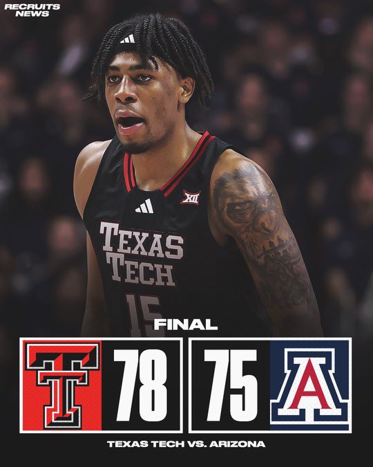 TEXAS TECH UPSETS #1 ARIZONA IN TUCSON 🌵

After starting 23-0, the Wildcats have suffered back to back losses.