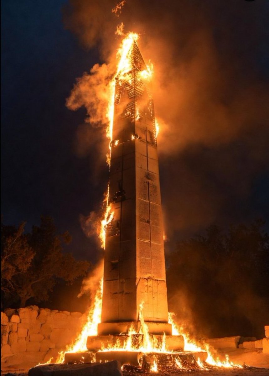 Obelisk in your city is the symbol of Baal.

It means your country has already been taken over to serve Baal.

Wake up!