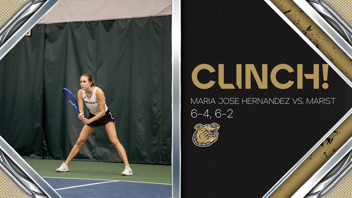 Maria earned us the clinch today at No. 3 singles!