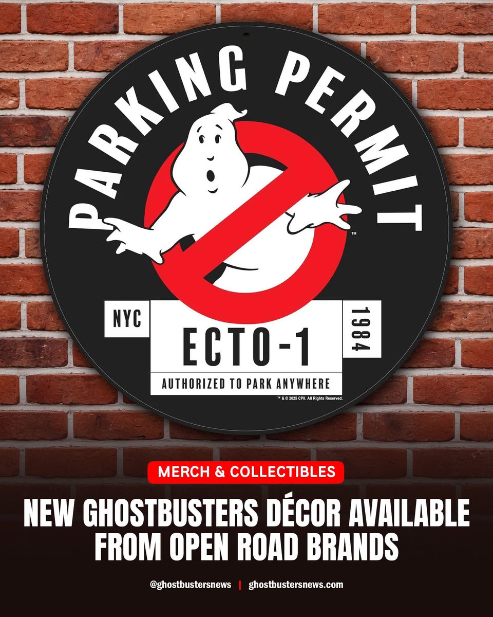 New Ghostbusters Décor Available from Open Road Brands: ghostbustersnews.com/2026/02/14/new…