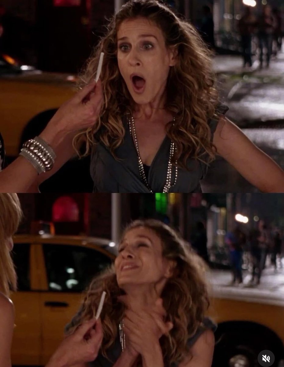 She was so happy to see a cigarette