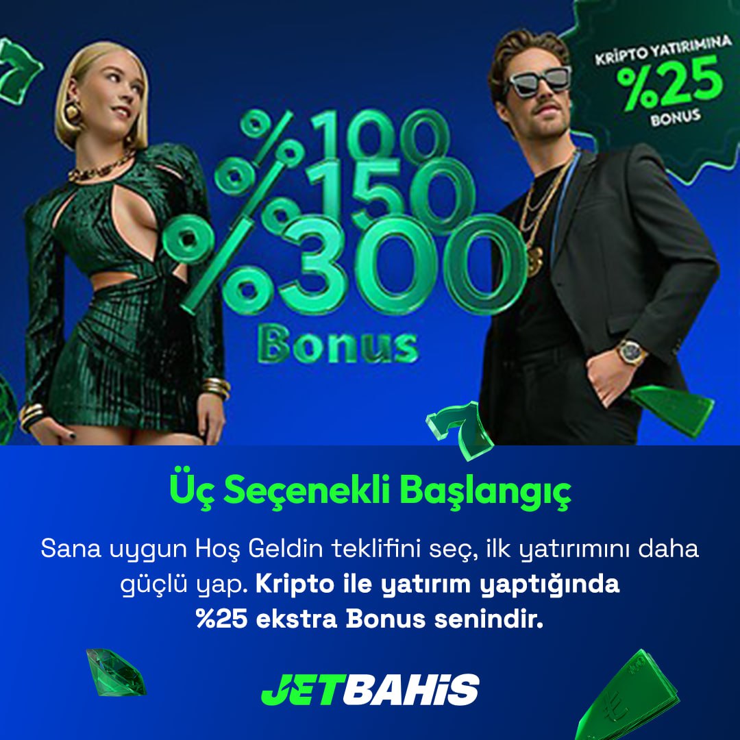 %300’e kadar Hoş Geldin Bonusu + KRİPTO yatırımlarına %25 EKSTRA!
Üç seçenek arasından sen seç, güçlü başla 💚
JETBAHİS farkı burada başlıyor!
📷#Kripto #Bonus #jetbahis 

Güncel giriş: srv185.edgeflowJB10185.com/_CB63eAHmKZ2uq… .