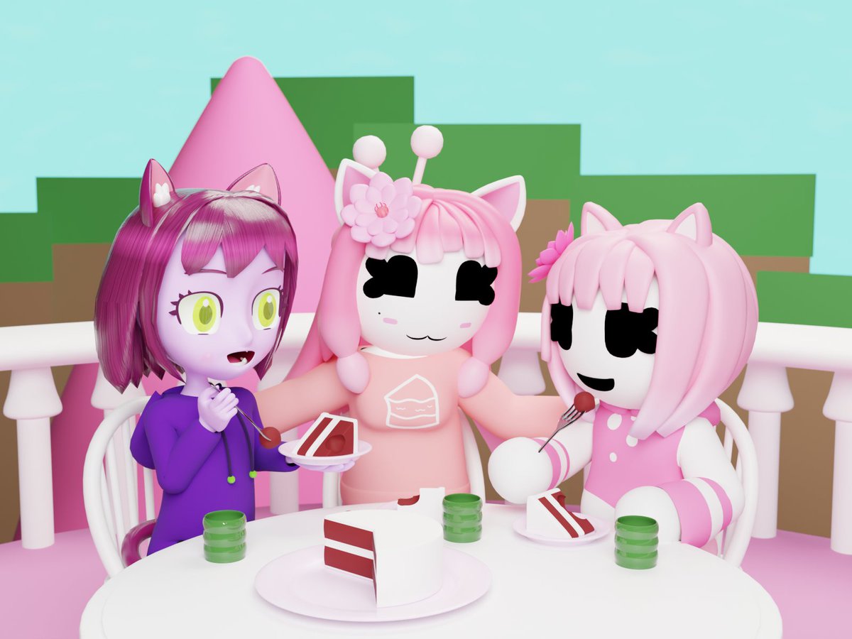 Happy Valentine's Day, and Happy Birthday to Princess Rosebud Kasakura! 💖🎂🍰🎈🎁🩷Having red velvet birthday cake with Lily and my own character, Hexx!
Rose and Lily belong to <a href="/MK_LUMITALE/">M.K✍🏾 | Creator of #LTSERIES | SHOP OPEN NOW✨</a> <a href="/_LUMICREW/">LUMICREW🧡</a> 
#Lumi_Tale x #Si #fanart #LT_ROSE 🌸