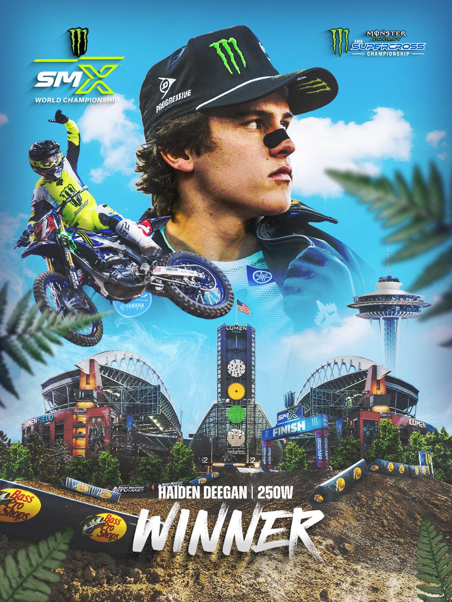 Haiden Deegan WINS the battle of Seattle! 🏆 

#SupercrossLIVE #SMX #Yamaha