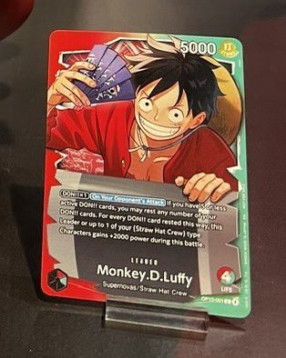 🔴海外ワンピ速報🔴 OPTCG 一番くじ ルフィのプロモカードが英語版で