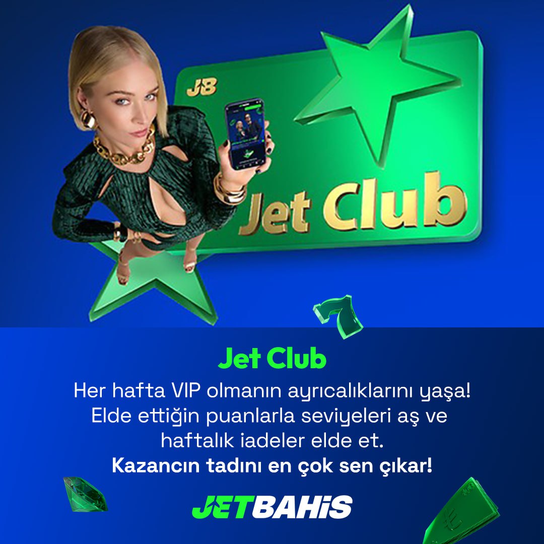 Her hafta VIP ayrıcalığı senin! ✨
Puanlarla seviyeleri geç, haftalık cashback'leri al!
Jet Club Club'da kazancını maksimize et 📷Hadi başla, yıldız gibi parılda! 📷
#Jetbahis #VIPClub #Haftalıkİade

Güncel giriş: srv185.edgeflowJB10185.com/_CB63eAHmKZ2uq… .