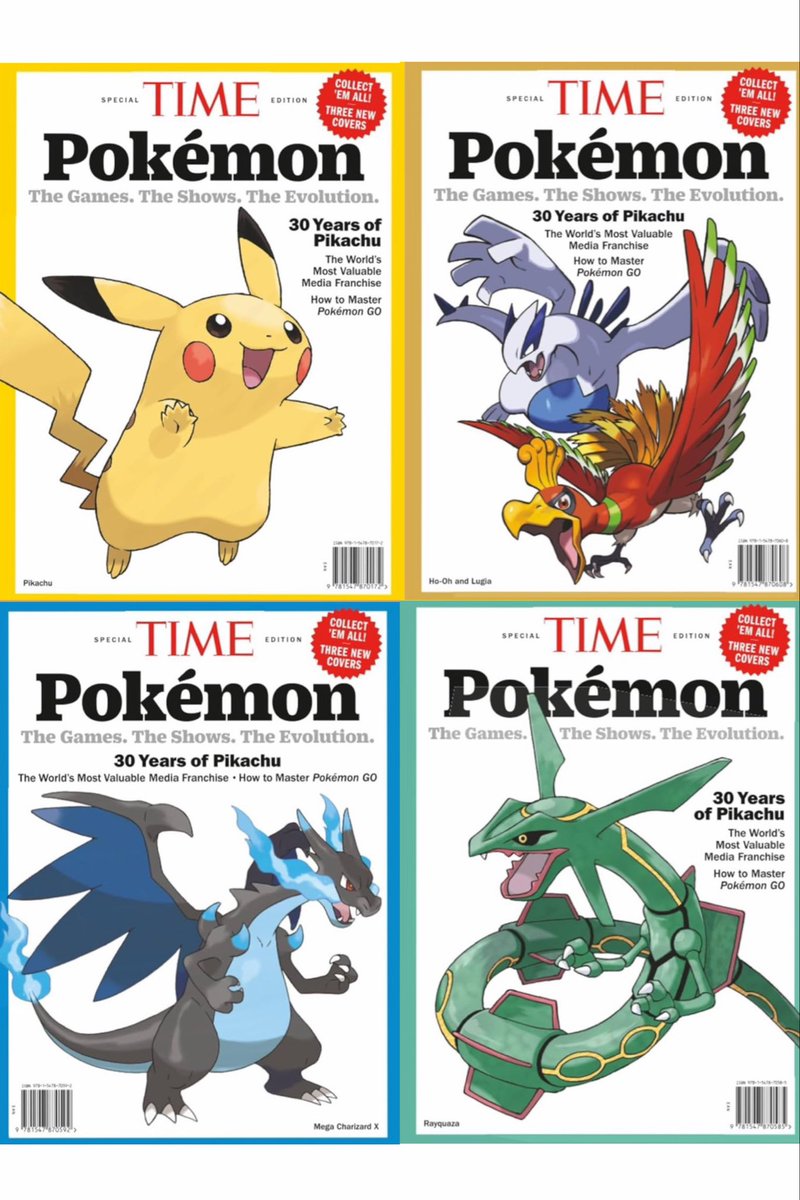 ​【2冊セット】TIME ポケモン 30周年 特別号 ピカチュウ＆ルギア表紙 ポケモン』が米TIME誌の表紙を飾る30周年特別号が発売―シリーズの歴史