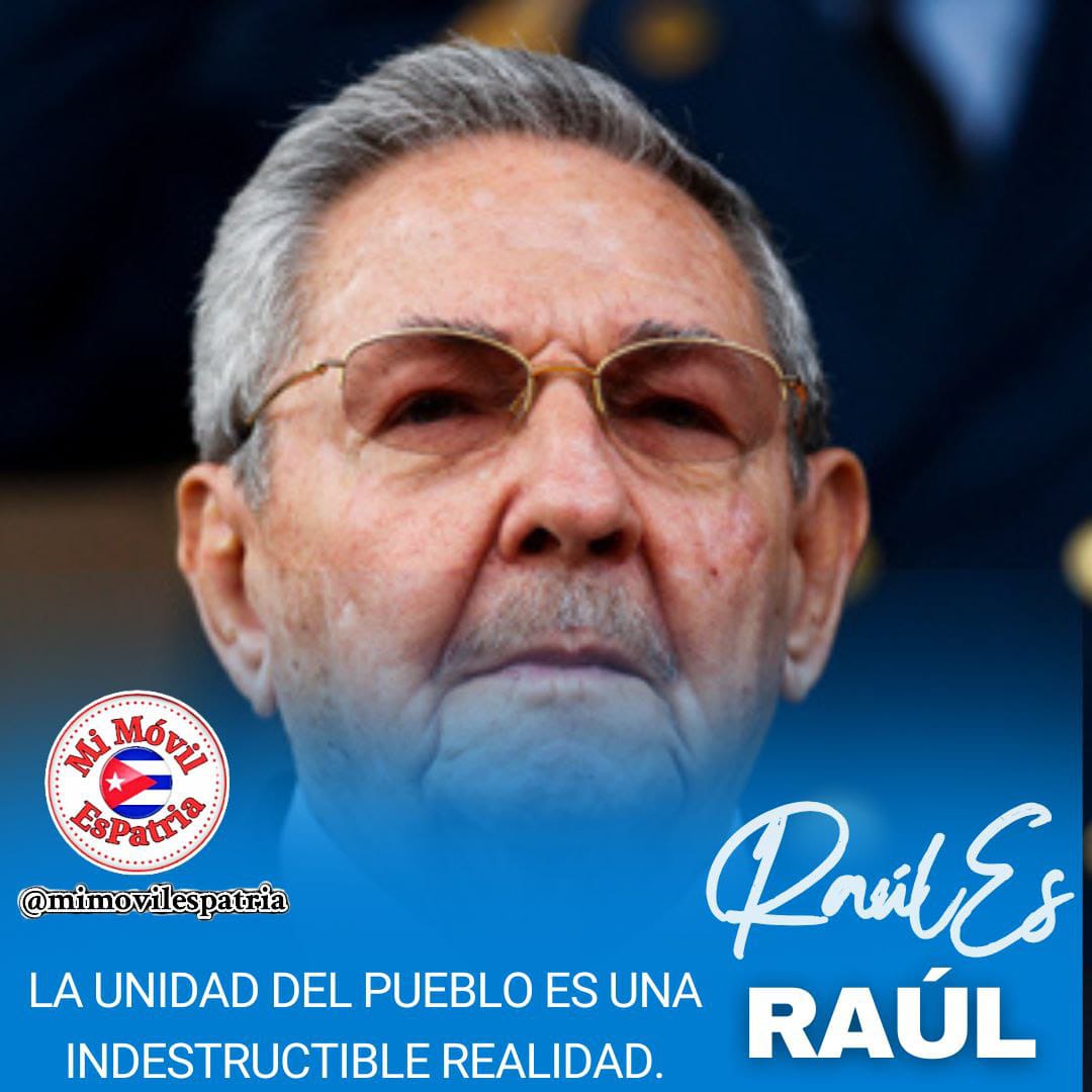 Raúl Castro: " La unidad del pueblo es una indestructible realidad ". #LatirAvileño #SinPerderUnDía #LatiendoConFidel <a href="/AlfreMene37409/">Alfre Menendez</a> <a href="/DiazCanelB/">Miguel Díaz-Canel Bermúdez</a> <a href="/DrRobertoMOjeda/">Dr. Roberto Morales Ojeda</a> <a href="/PartidoPCC/">Partido Comunista de Cuba</a>